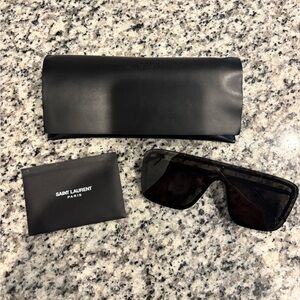 Saint Laurent Black Sunglasses with Case